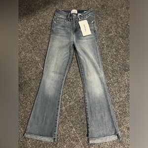 Frame Le Crop Mini Boot Step Fray Jeans